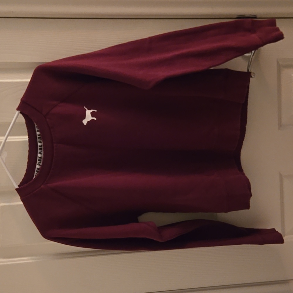 Victoria Secret Pink Sweater.  Size XS. Color Maroon.